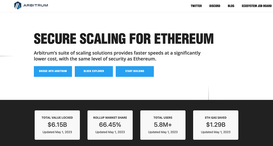 Arbitrum's homepage. ARB Price Prediction - Is Arbitrum a Good Investment?