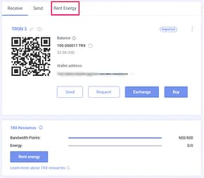 TRON (TRX) wallet