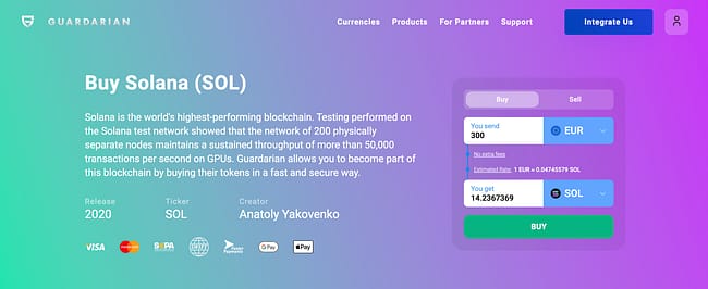 Solana page on Guardarian. Solana vs Cardano: A Comprehensive Comparison of SOL & ADA