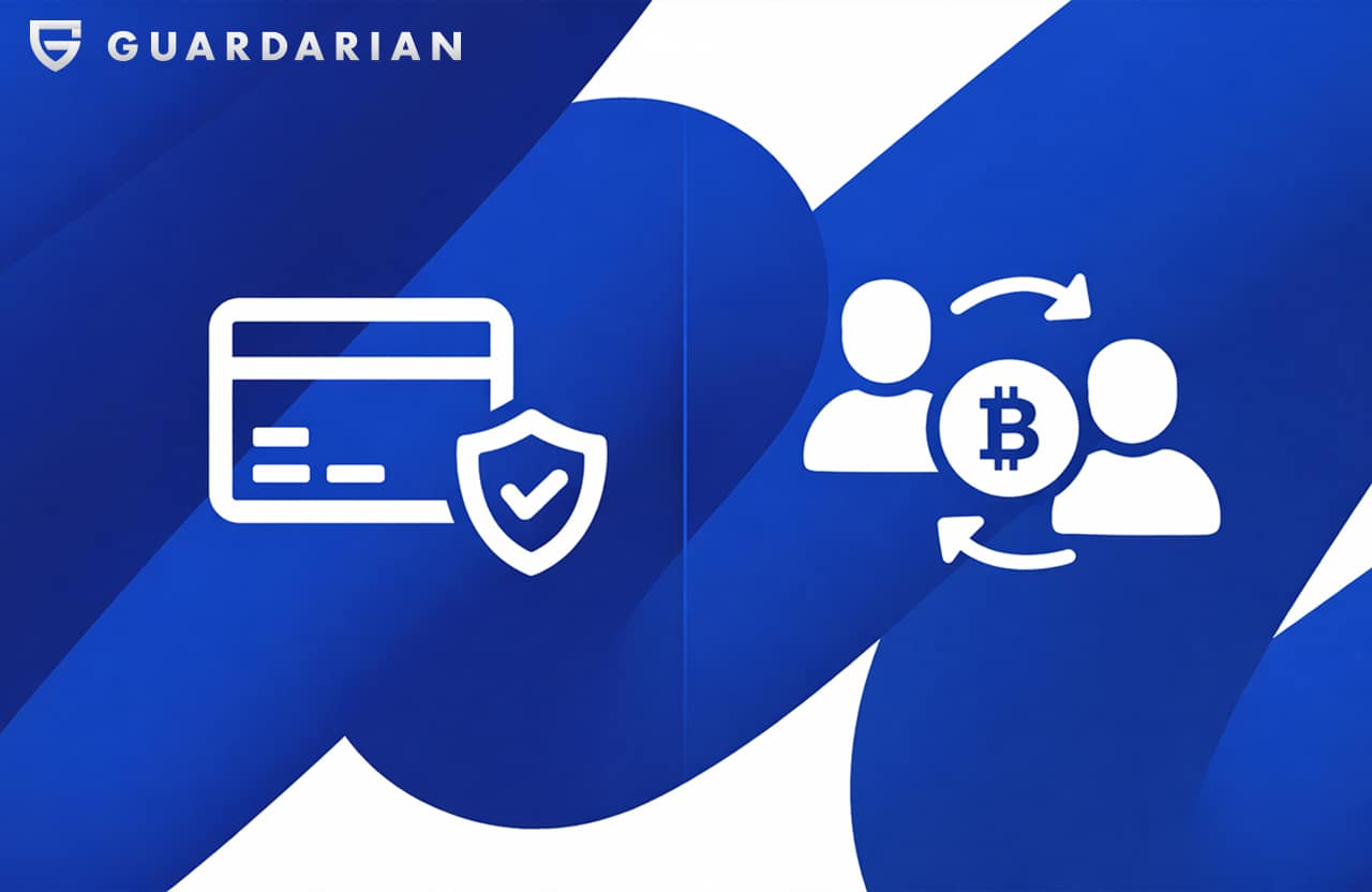 Guardarian. Differences between on-ramp and P2P crypto exchanges