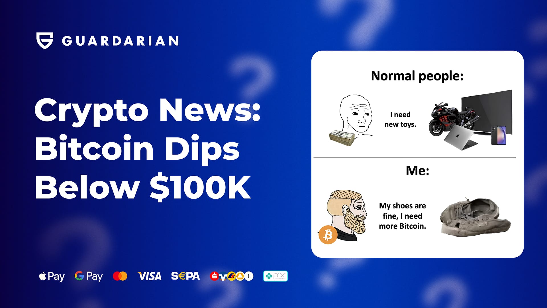Crypto News:
Bitcoin Dips Below $100K